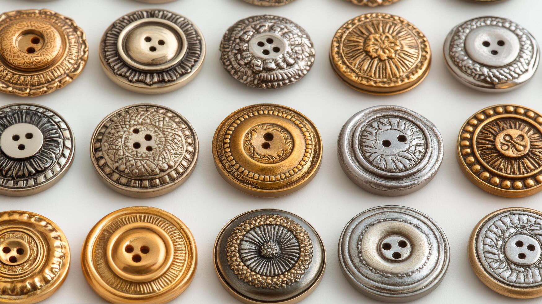 A collection of different colored buttons photo