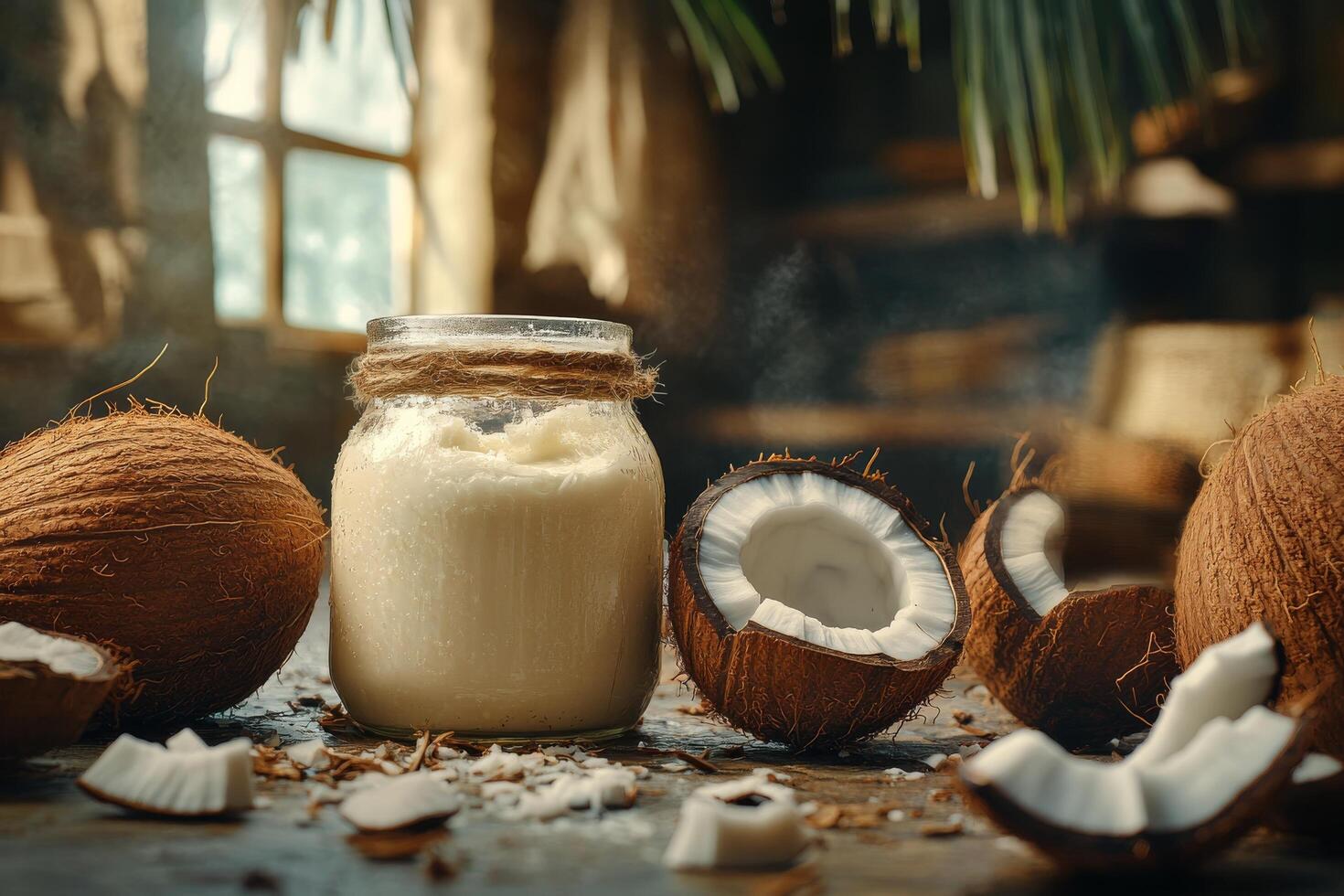 Coconut oil benefits for skin photo
