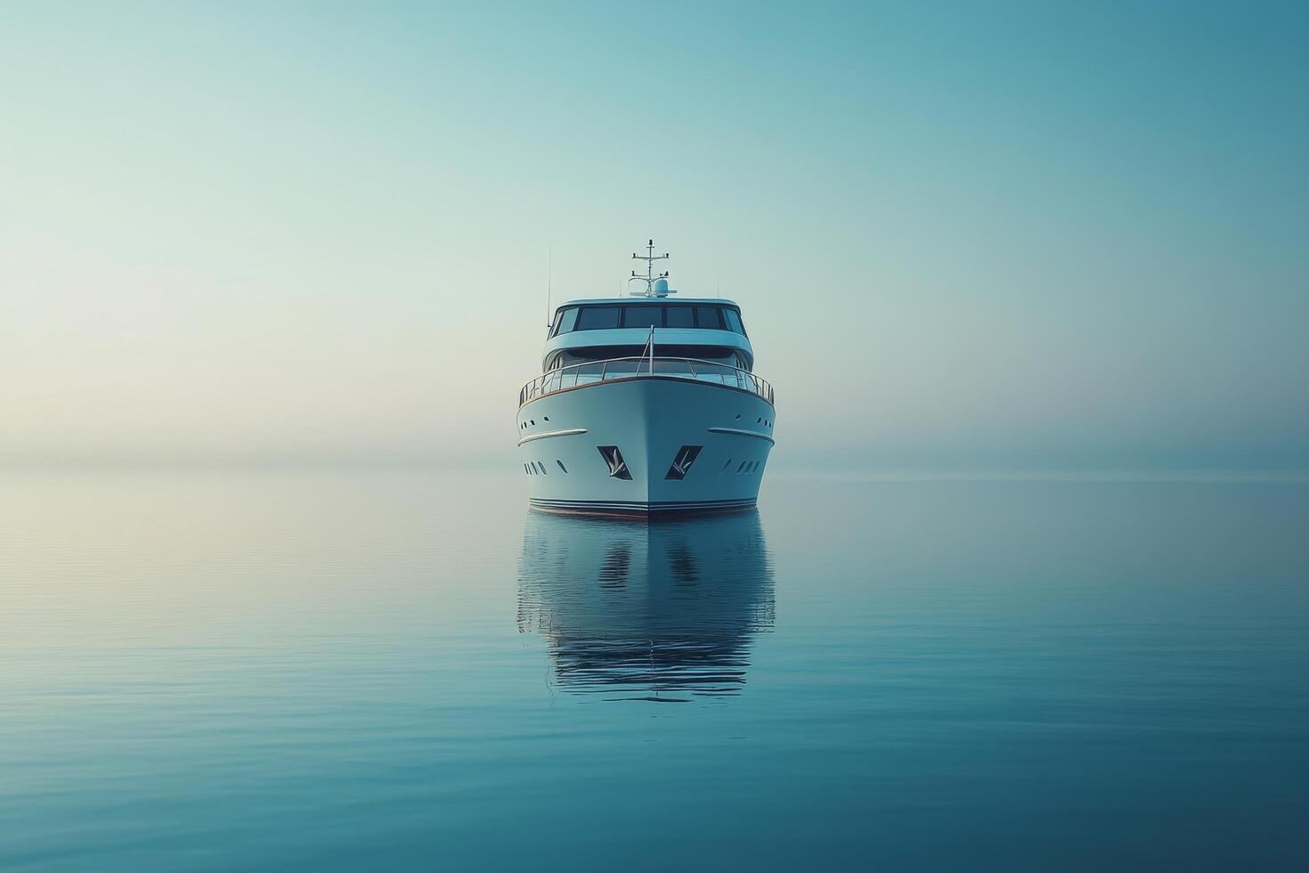 A boat is floating in the water photo