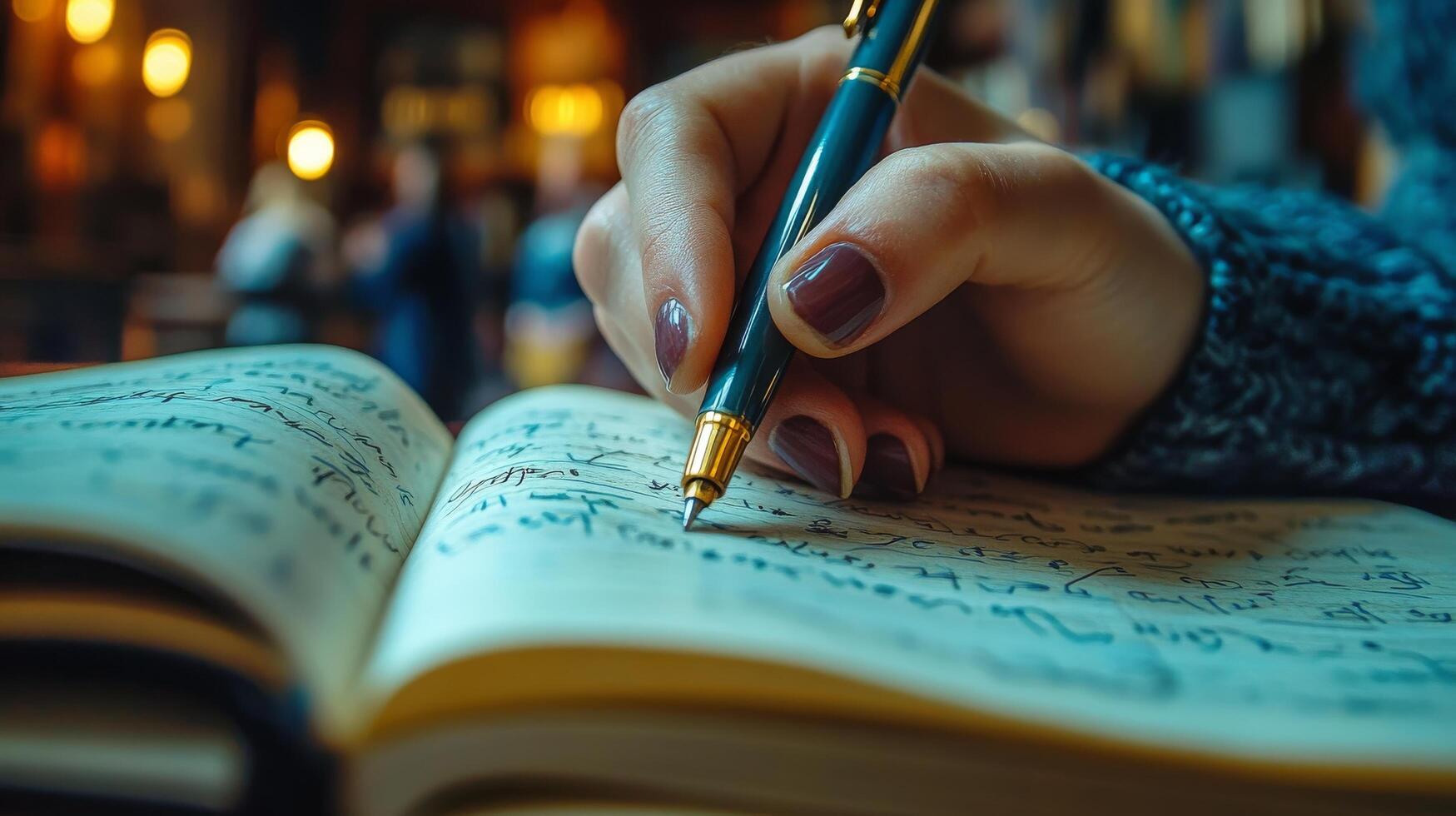 Writing a book photo