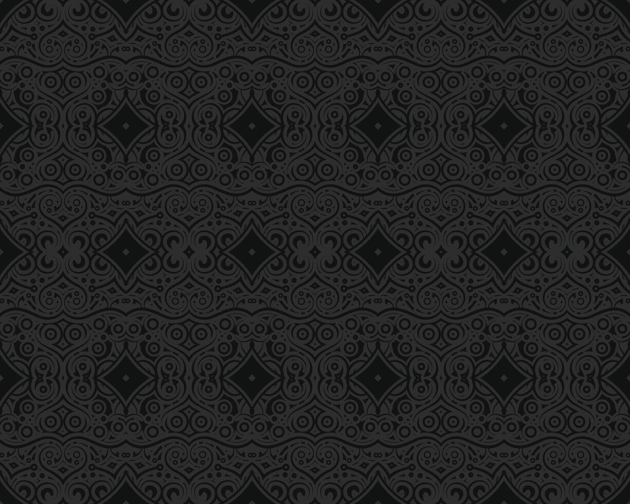 dark ethnic seamless pattern design template vector