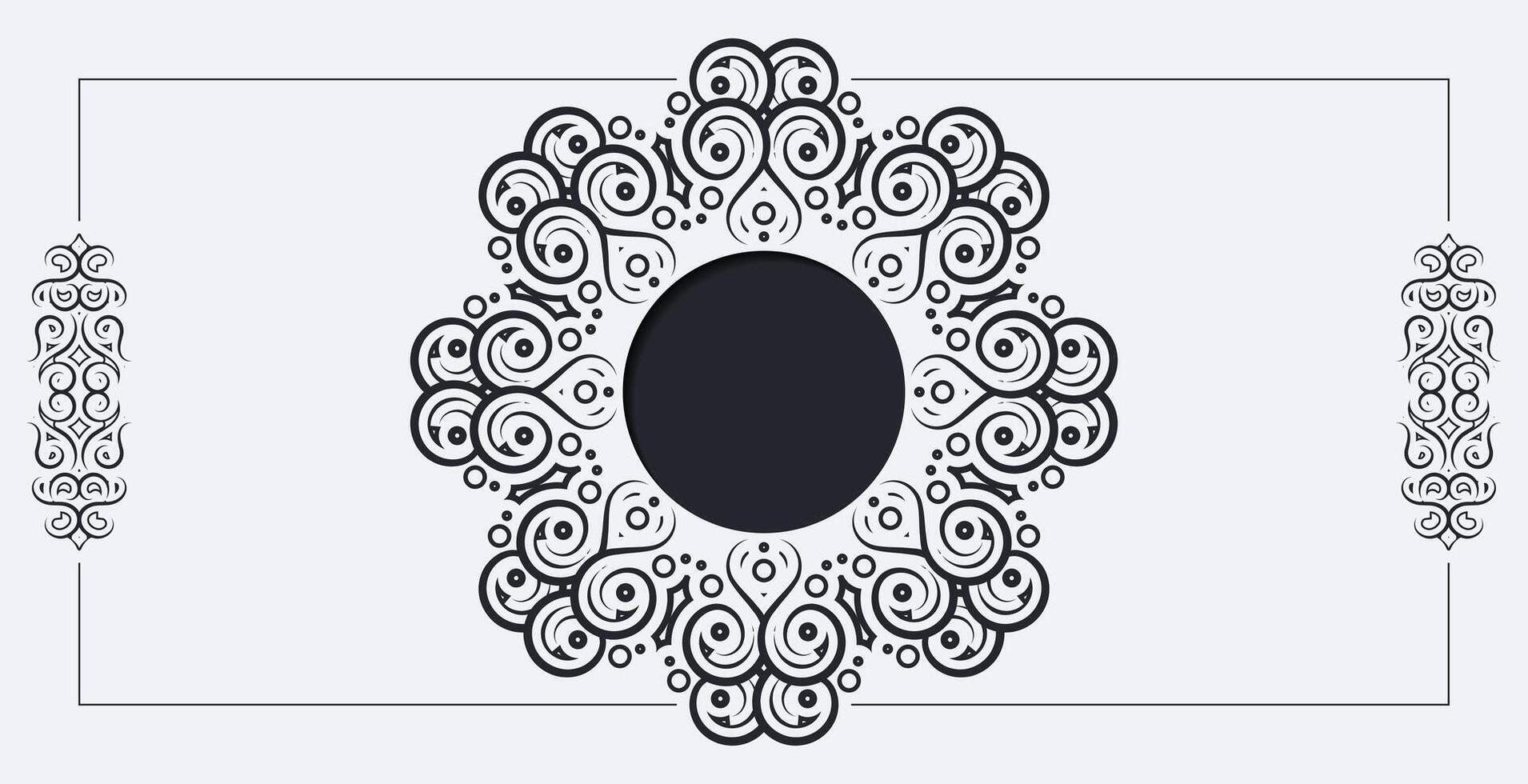 Decorative circle ornamental background vector