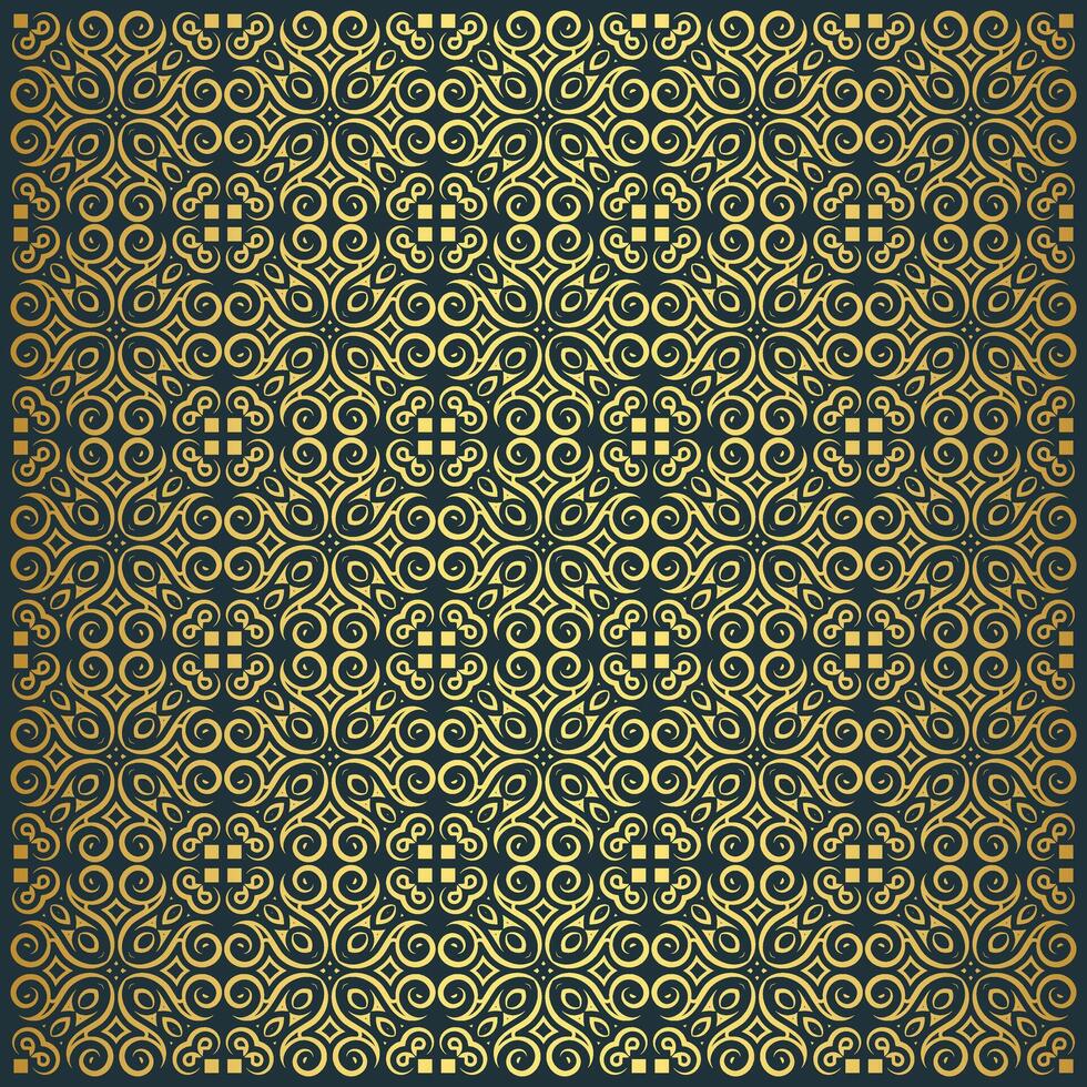 luxury dark and gold seamless pattern background. vector