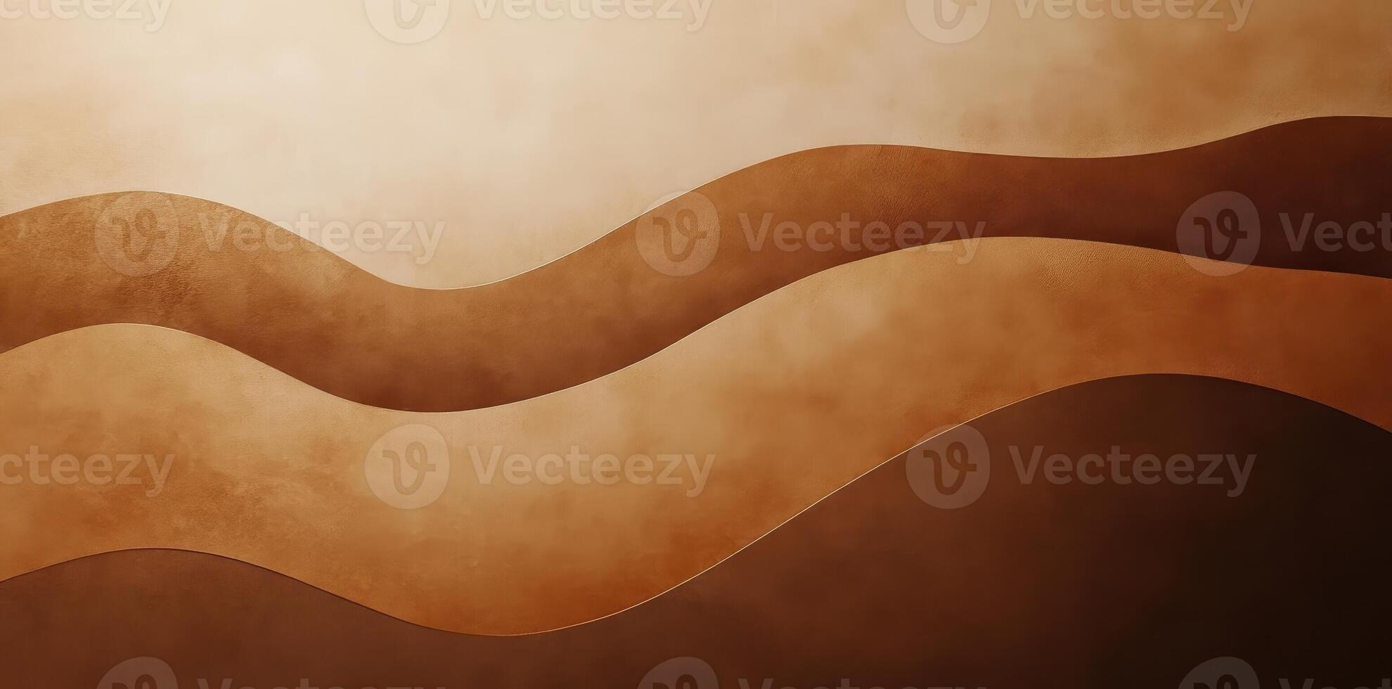 Abstract image depicting wavy layers in shades of brown photo
