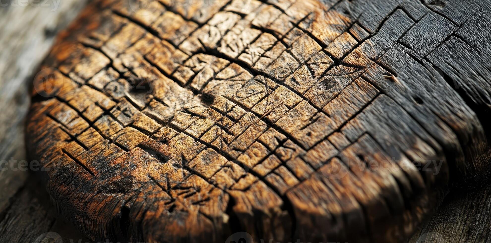 An overhead close up shot of a textured tree trunk photo