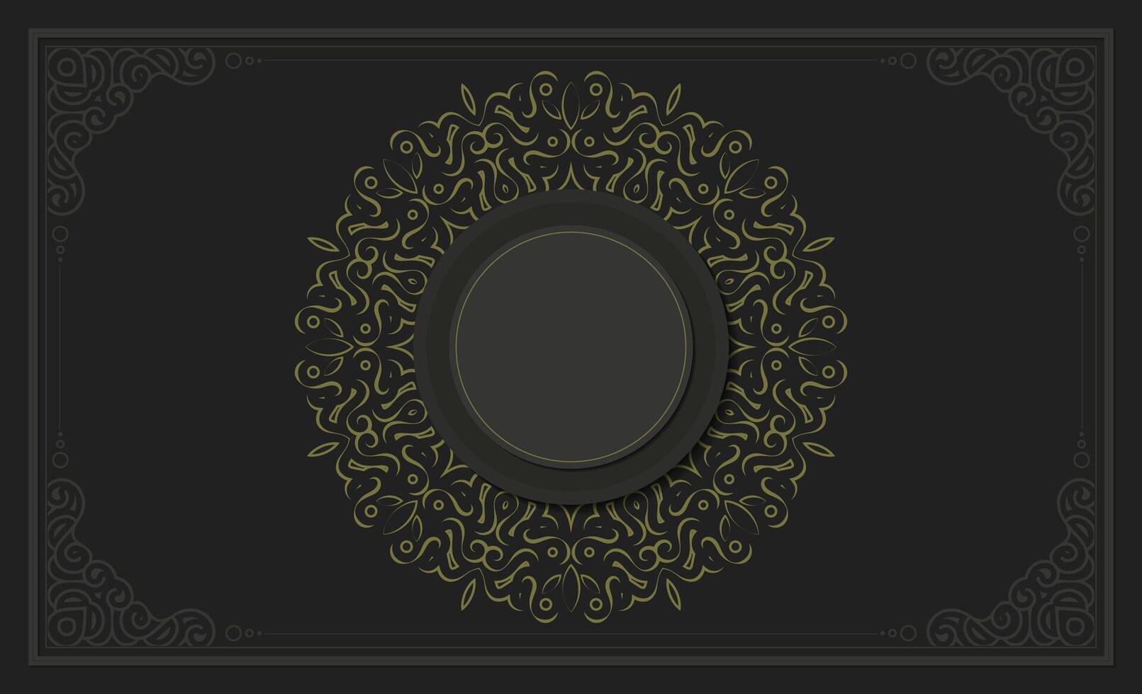 Dark border pattern design background vector