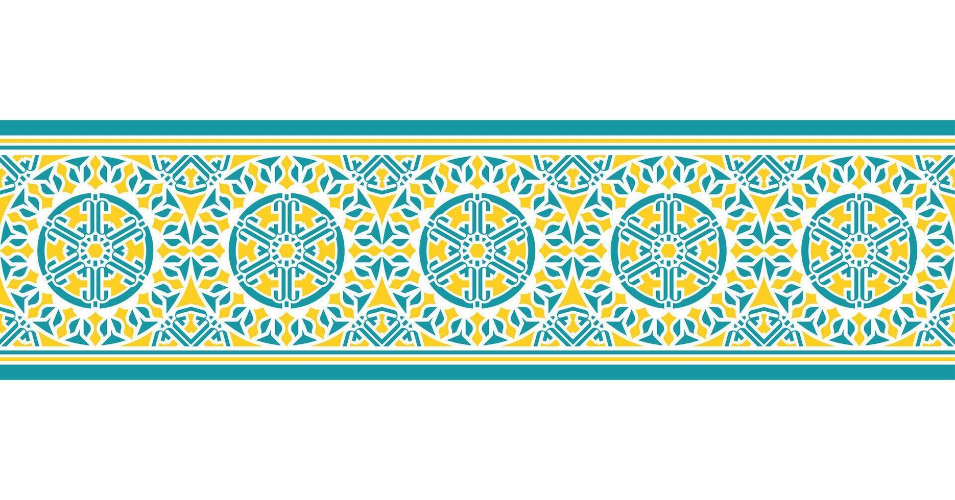 colorful pattern border pattern design template vector