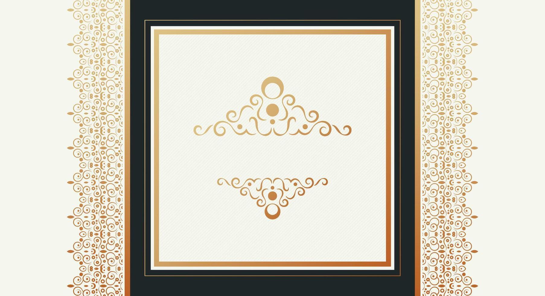 Elegant Gold pattern style dark background vector