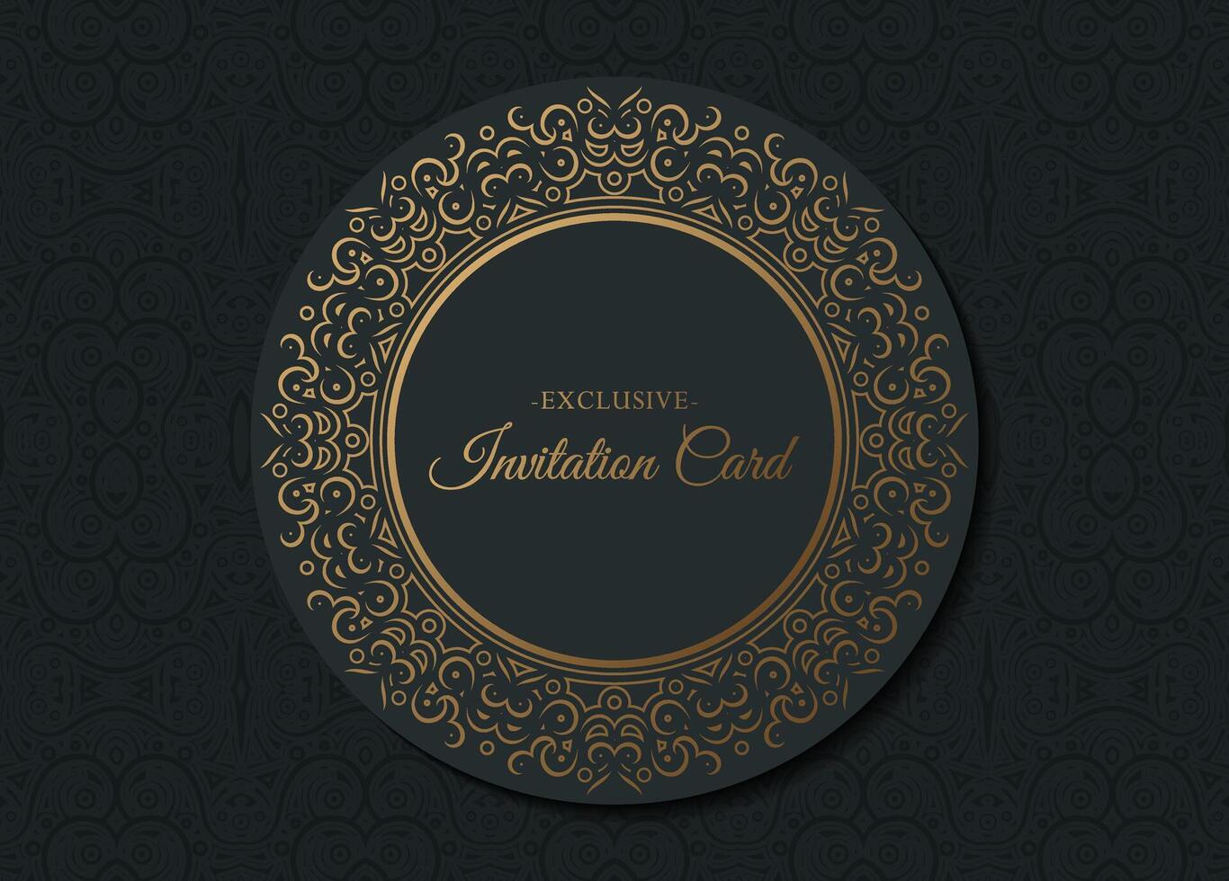 luxury invitation background style ornamental pattern design template vector