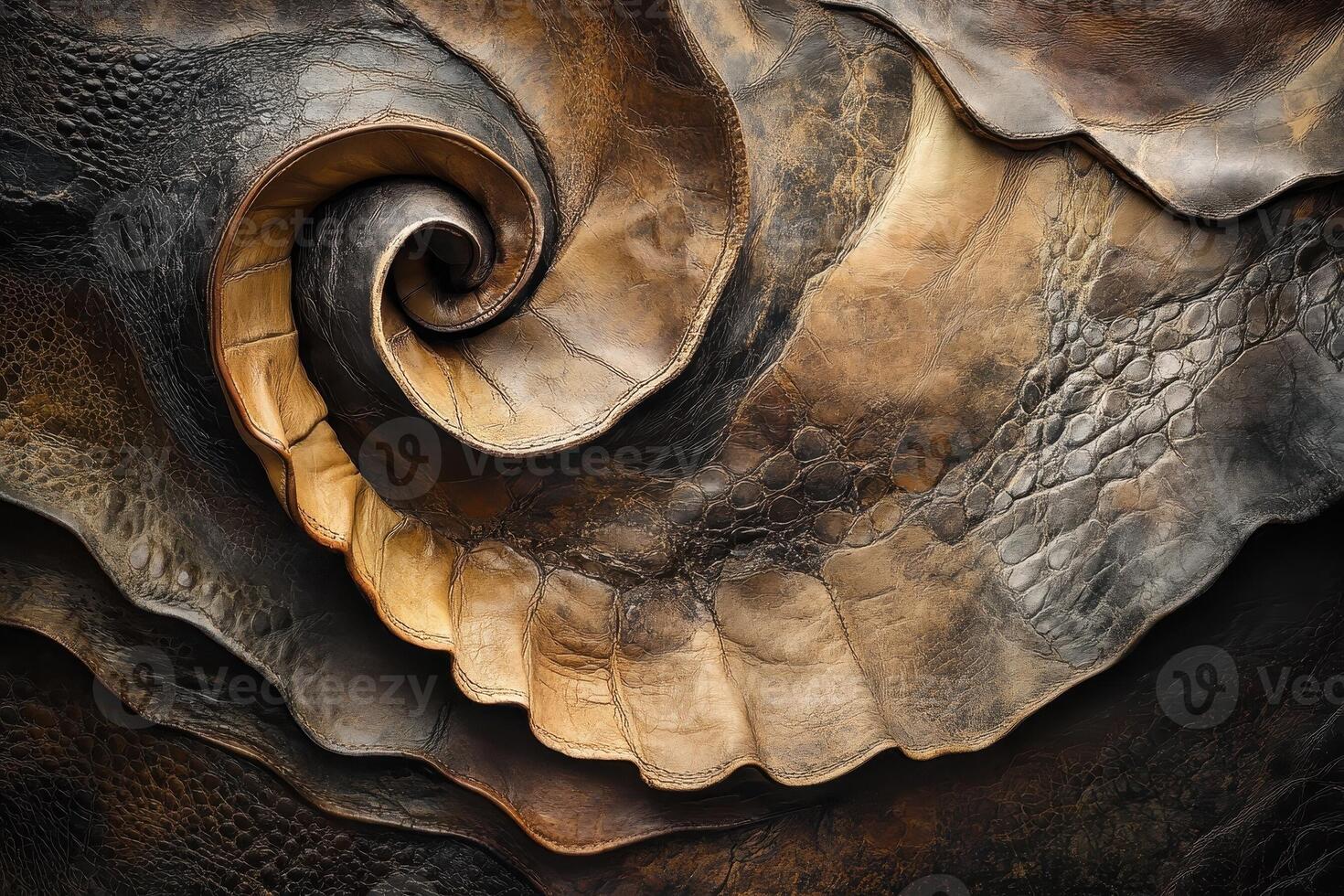 A stunning abstract rendering of distressed and textured animal hide photo