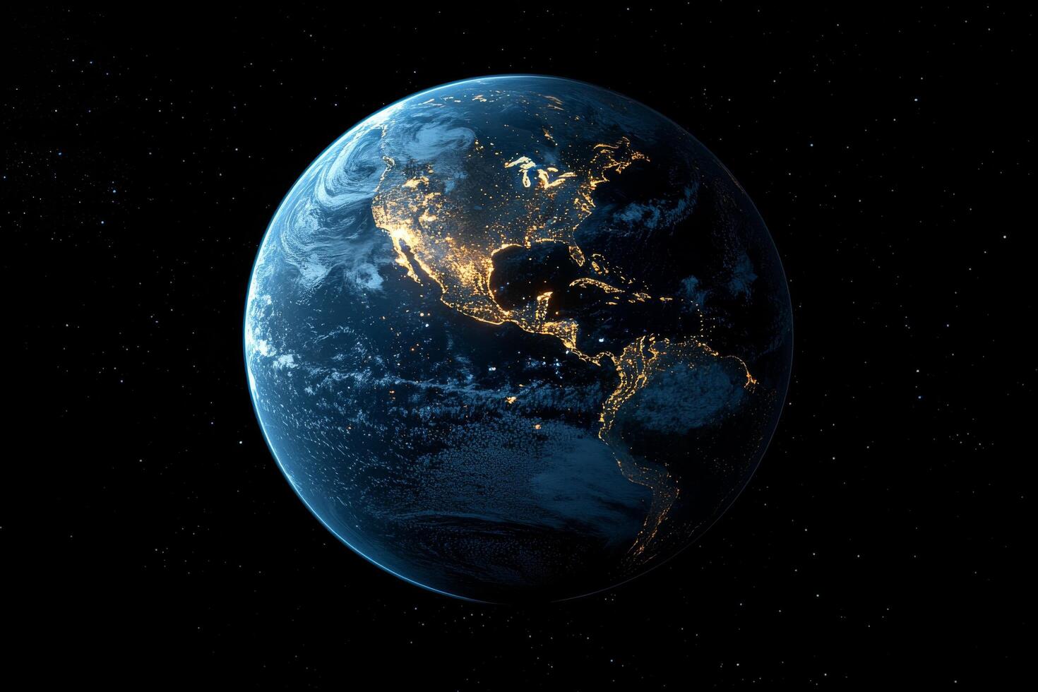 The earth is shown in this image photo