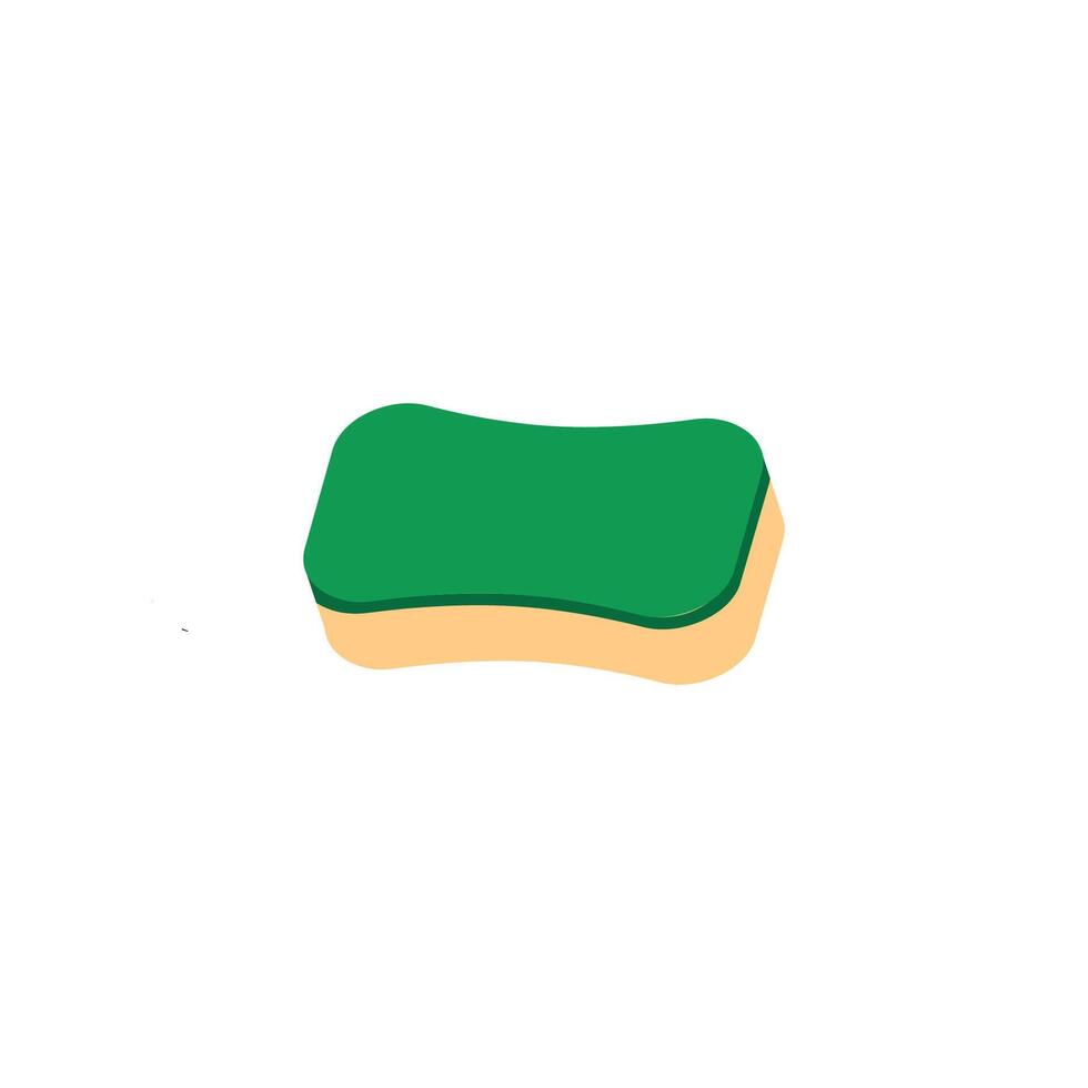 illustration of foam sponge design, washing corks. vector