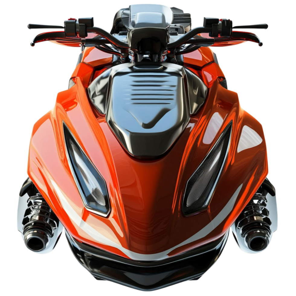 Futuristic Snowmobile with an Aerodynamic png