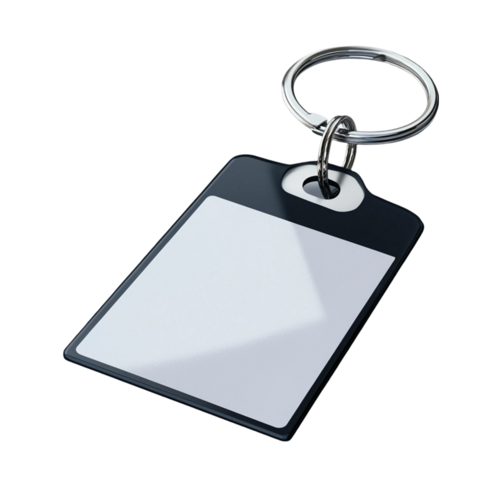 Transparent Badge Holder with a Black Clip png