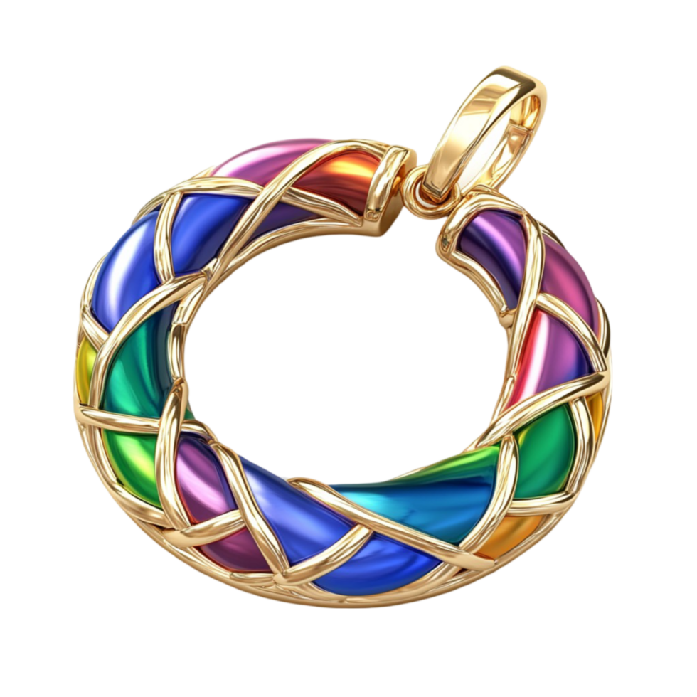 Unique Bracelet with Multiple Hands Clasped Together in a Seamless Loop png