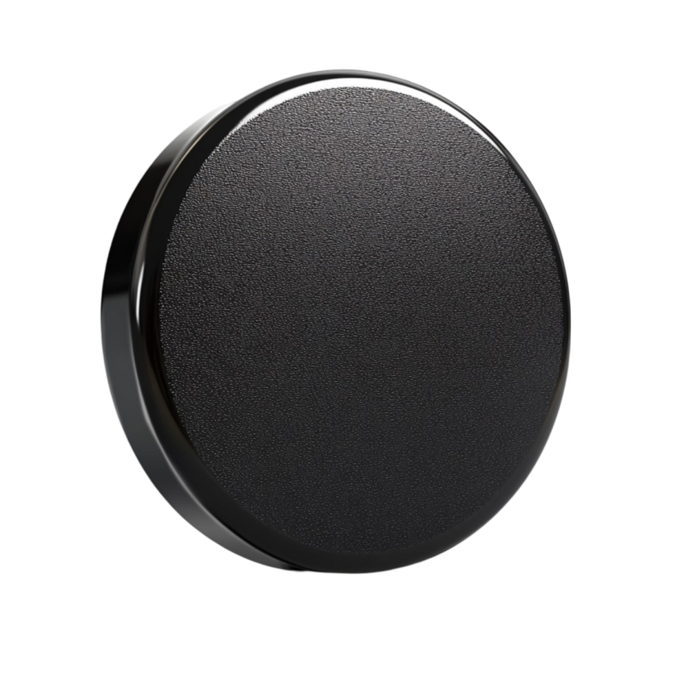 Sleek Black Disc png