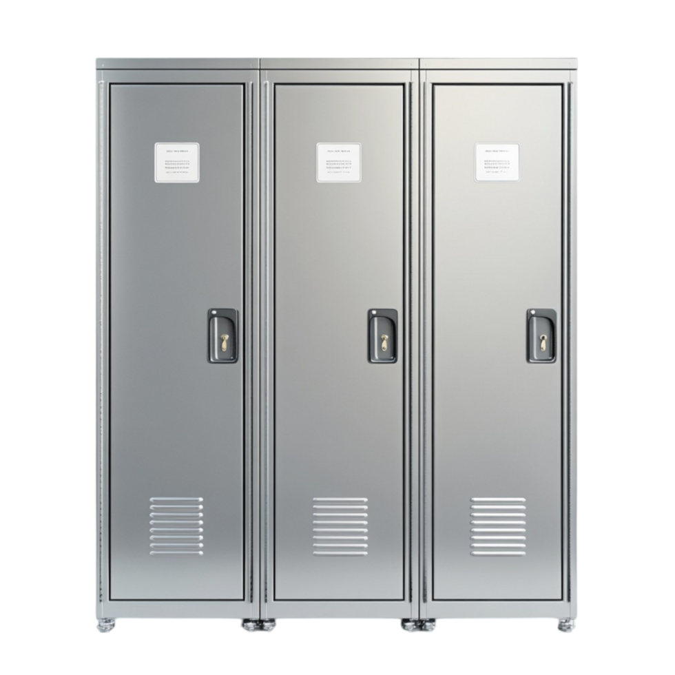 Modern Storage Lockers with a Clean and Organized Appearance png