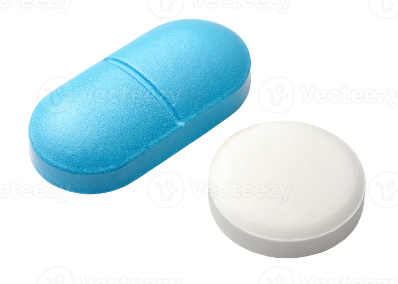 closeup of Pill and Capsule on transparent background png