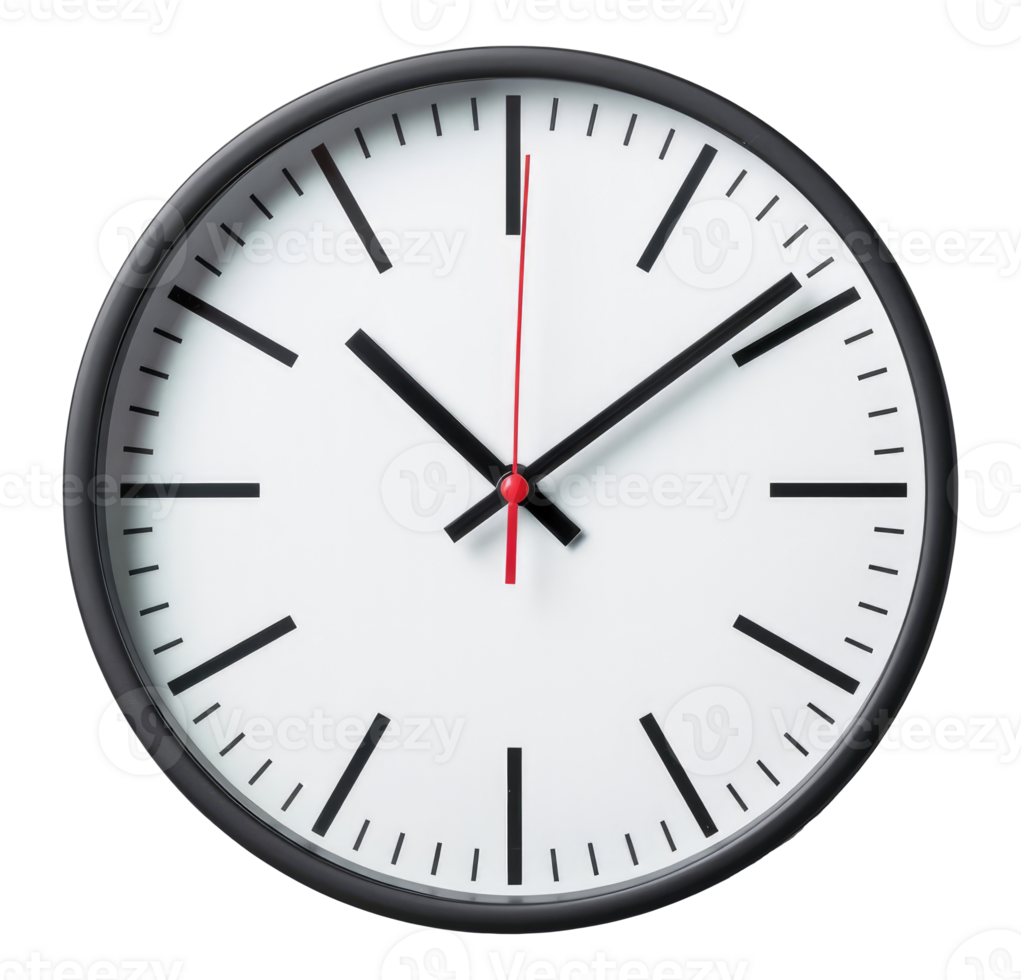 Front View Office Clock png