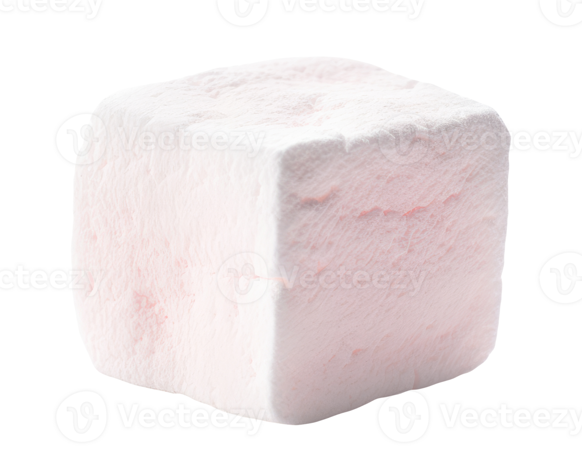 One pink-white marshmallow 55980789 PNG