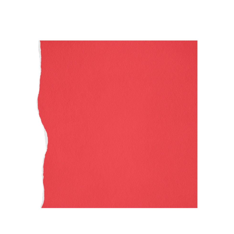 A red square of paper on a Transparent background png