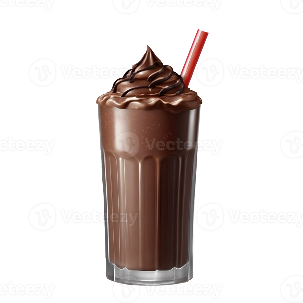 Chocolate shake isolated on transparent background png