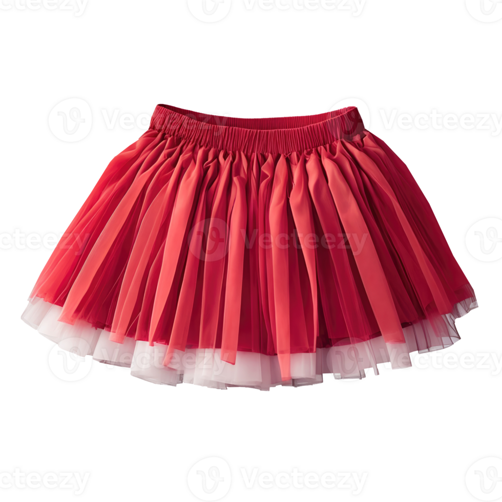 Beautiful pink mini skirt isolated on transparent background png