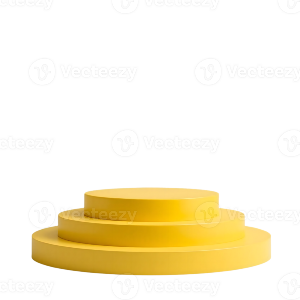 a yellow pedestal on a transparent background png