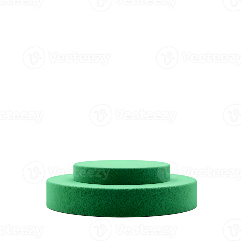 green pedestal on transparent background png