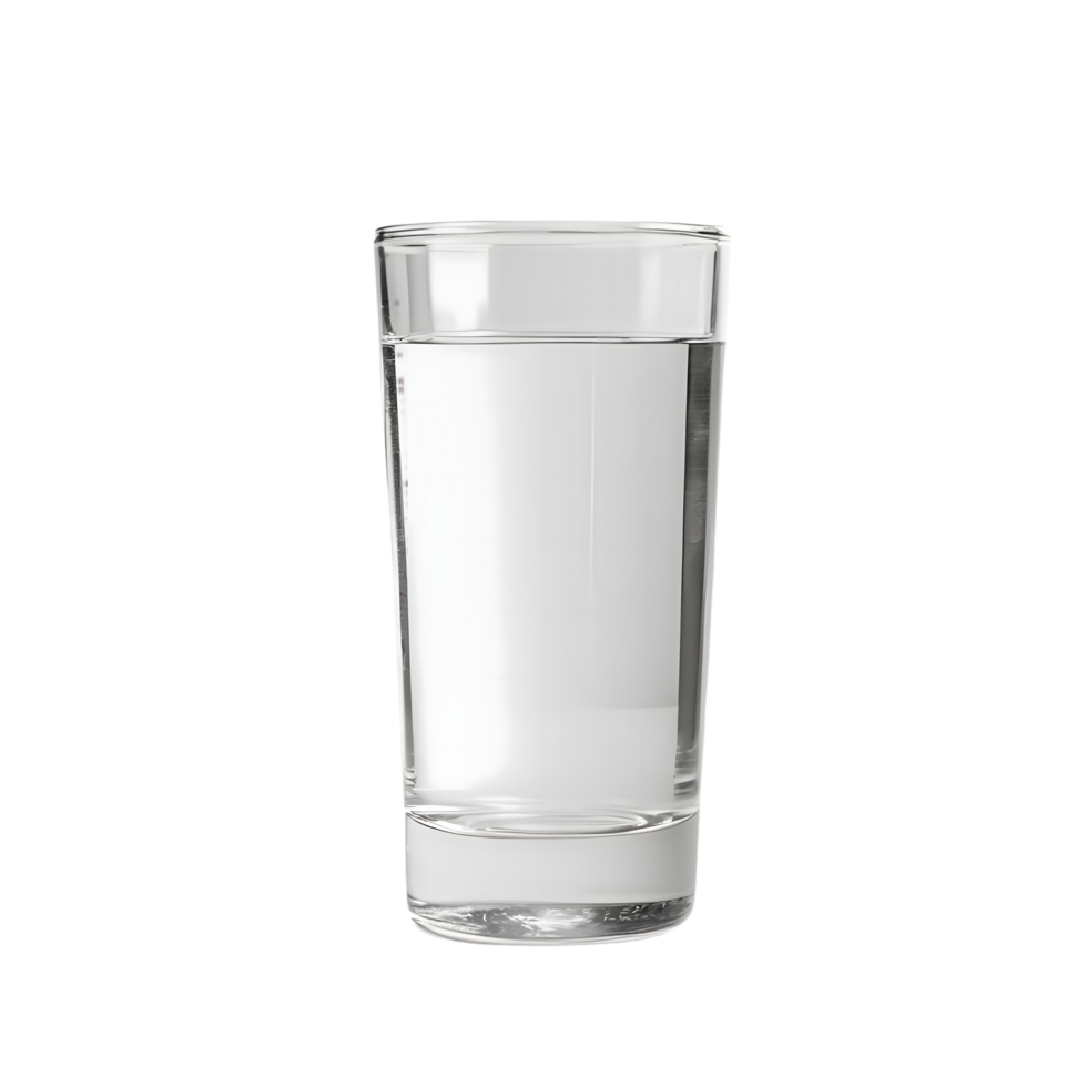 a glass of water on a transparent background png