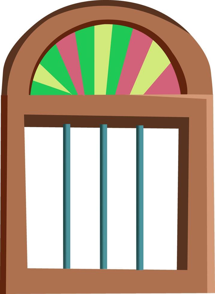 2d window cartoon use background vector