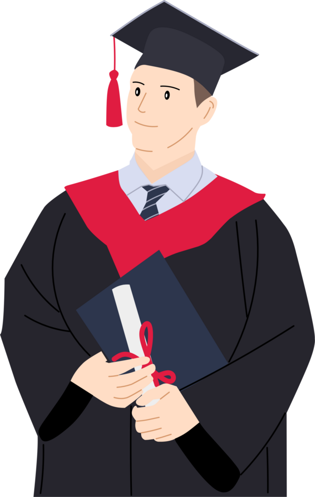 Male graduate clipart drawing png