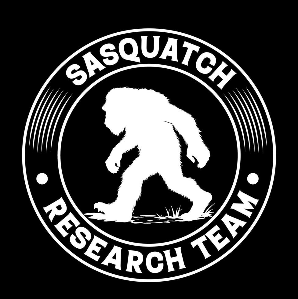 Sasquatch research team logo vector