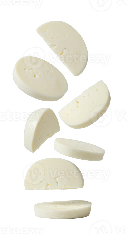 Melting cheese pieces falling down . Soft and hard cheese varieties flying in the air, ideal for culinary visuals png
