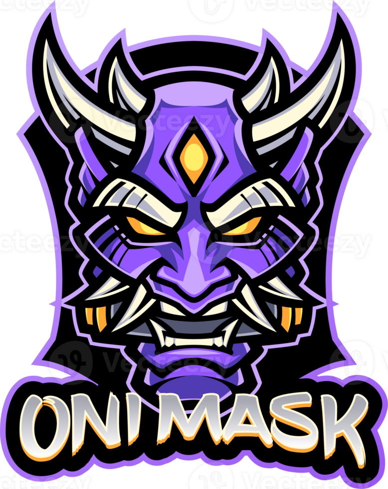 Oni mask esport mascot png