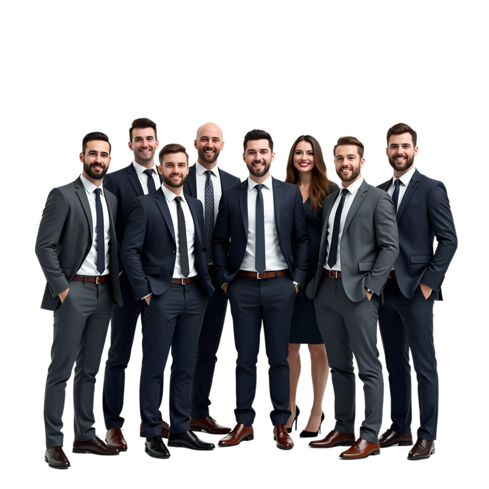 A group of business people in suits and ties png