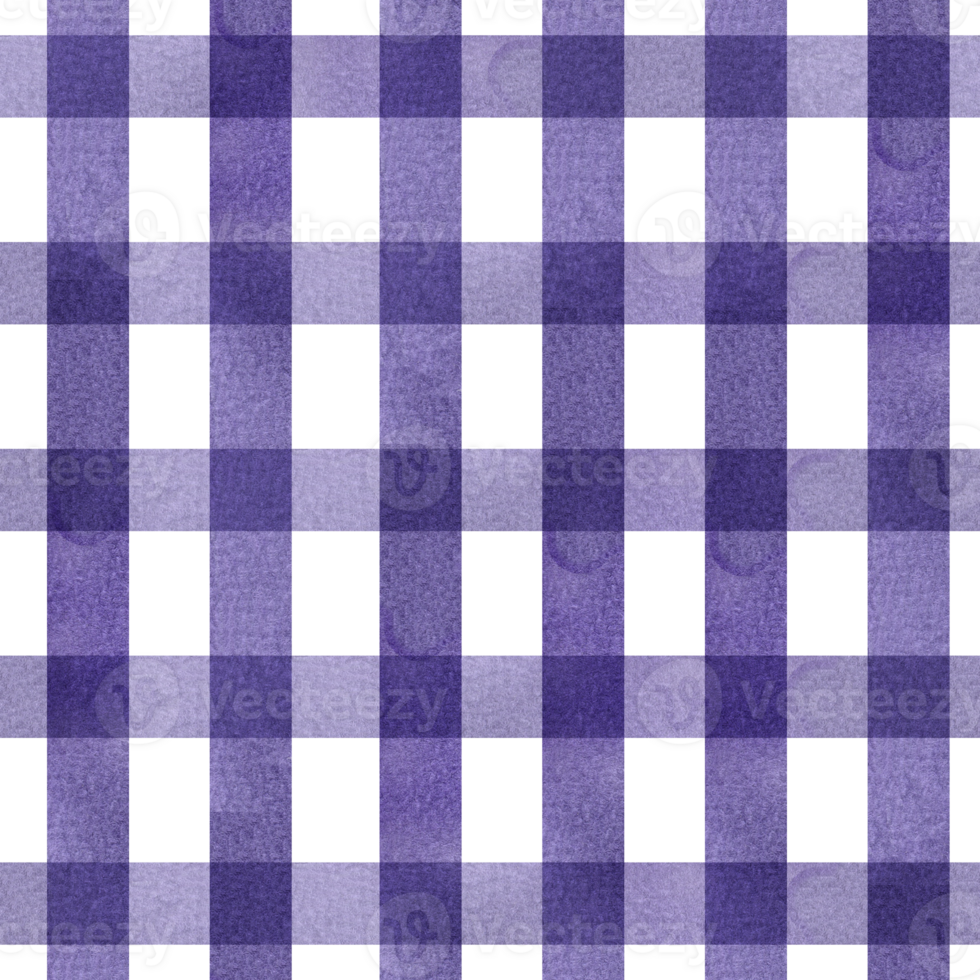 Watercolor checkered seamless pattern with plum colored stripes. Hand drawn trendy violet background with lines for textile, fabric, packing design. Web and banner repeated pattern png