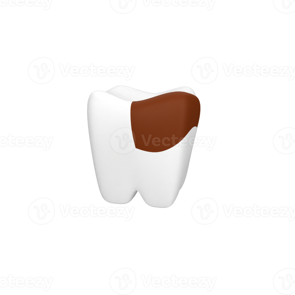 tooth decay 3d icon png