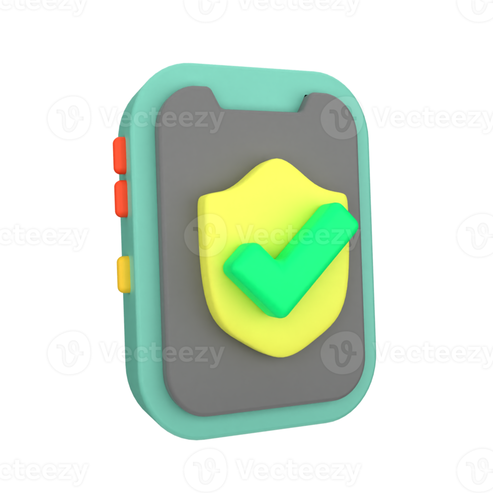 security approve 3d icon png