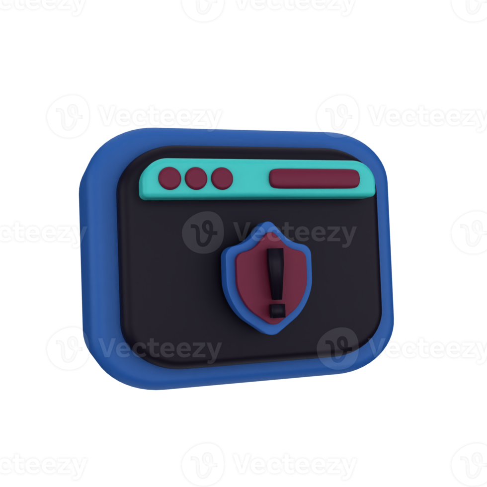 warning mobile 3d icon png