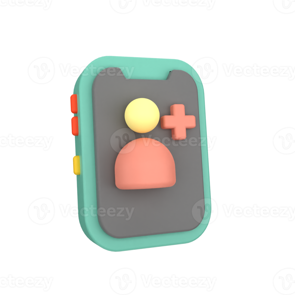 add contact 3d icon png