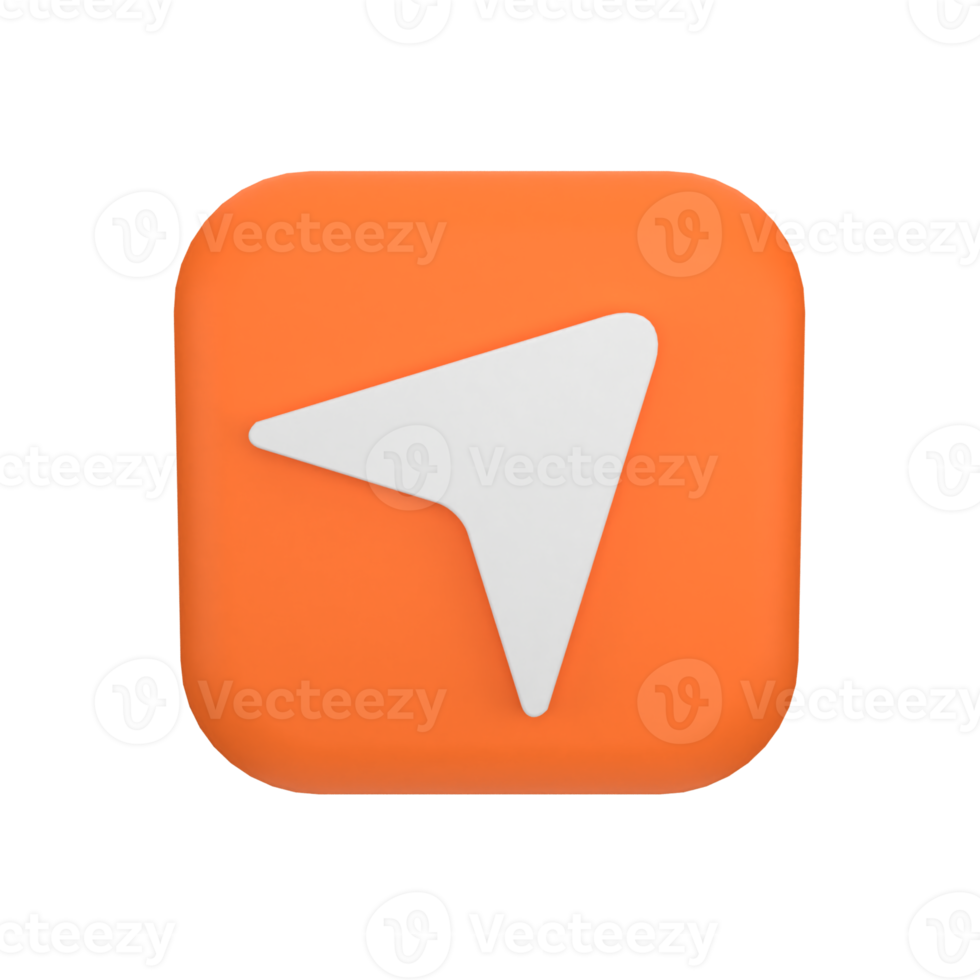 send share button 3d icon png