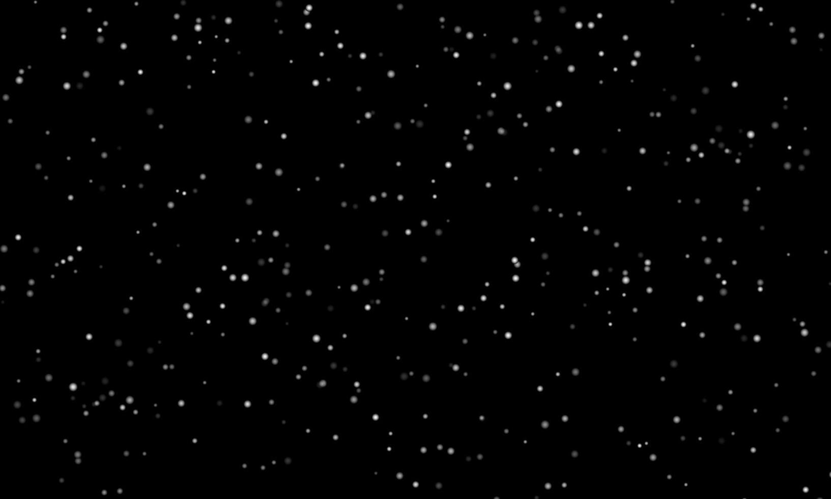 glowing white dust sparkle on black background. vector