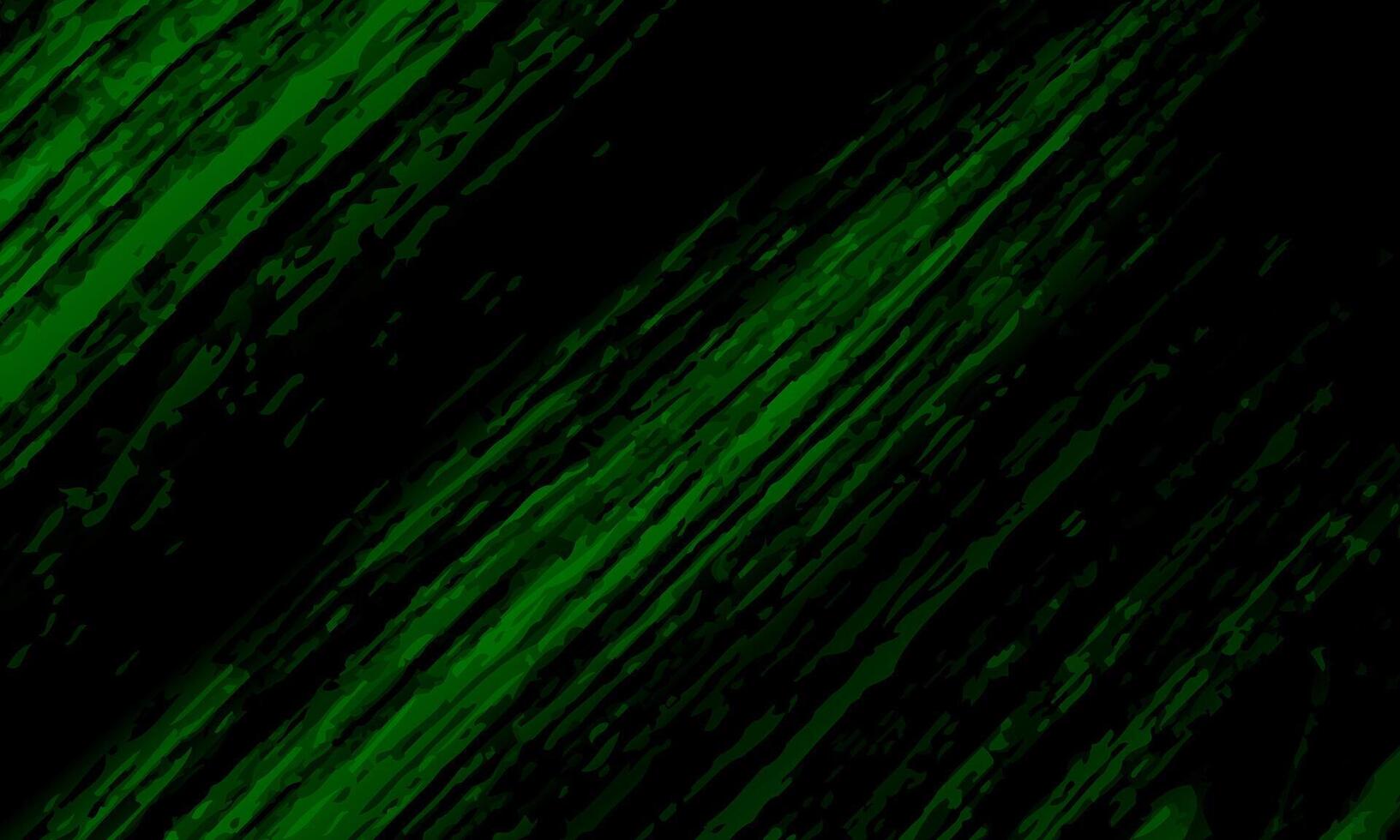 Minimal abstract green grunge scratch black background. vector