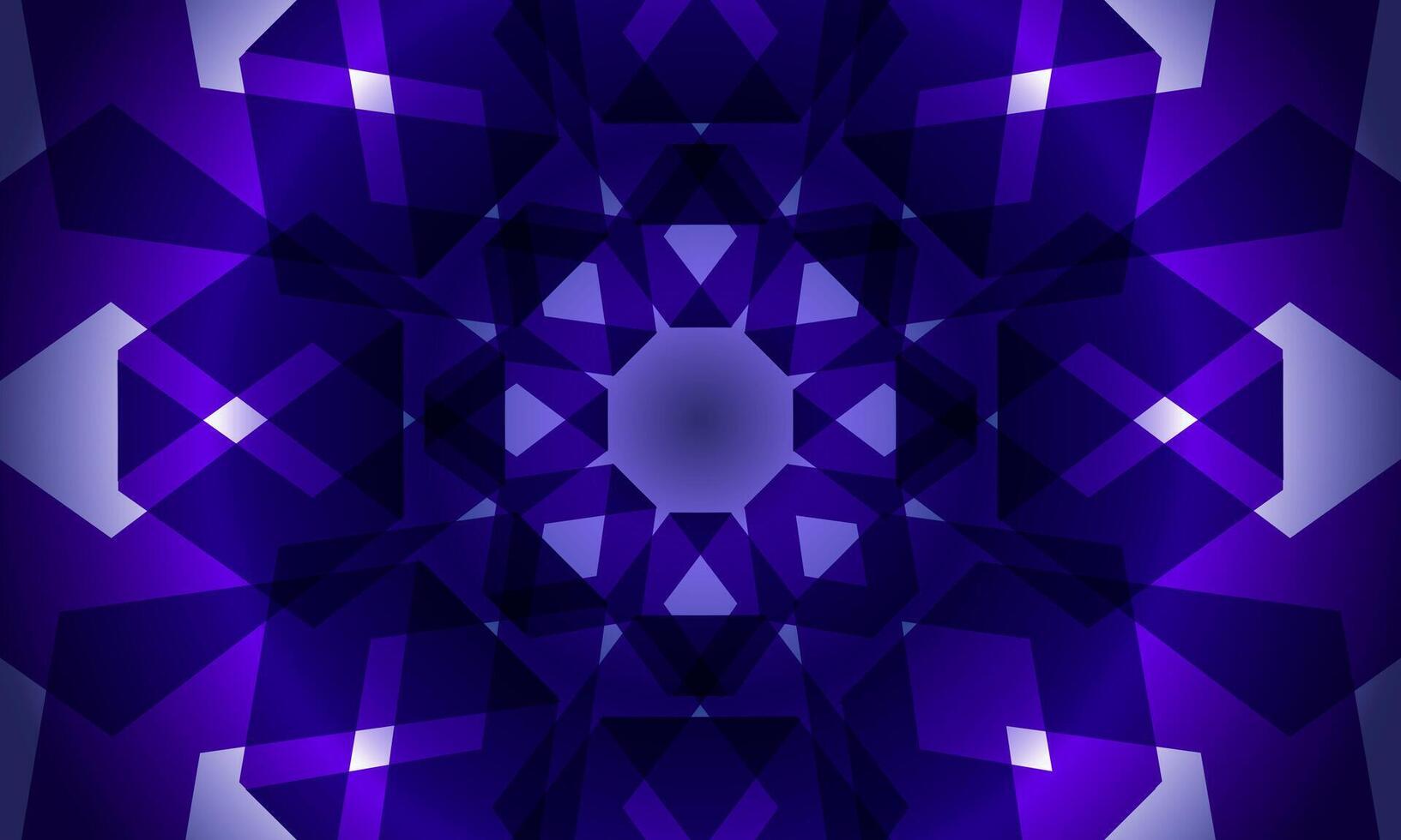 blue kaleidoscope pattern. abstract mosaic Background. geometric shape. vector