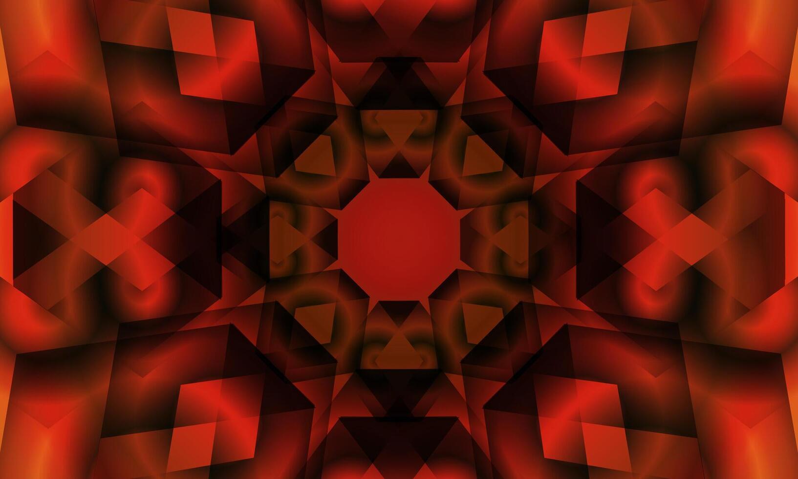 dark red kaleidoscope pattern. abstract mosaic Background. vector