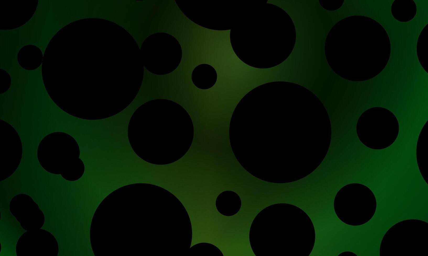 abstract circle pattern shape dark green background. Realistic retro geometric shape texture. smooth color. vector