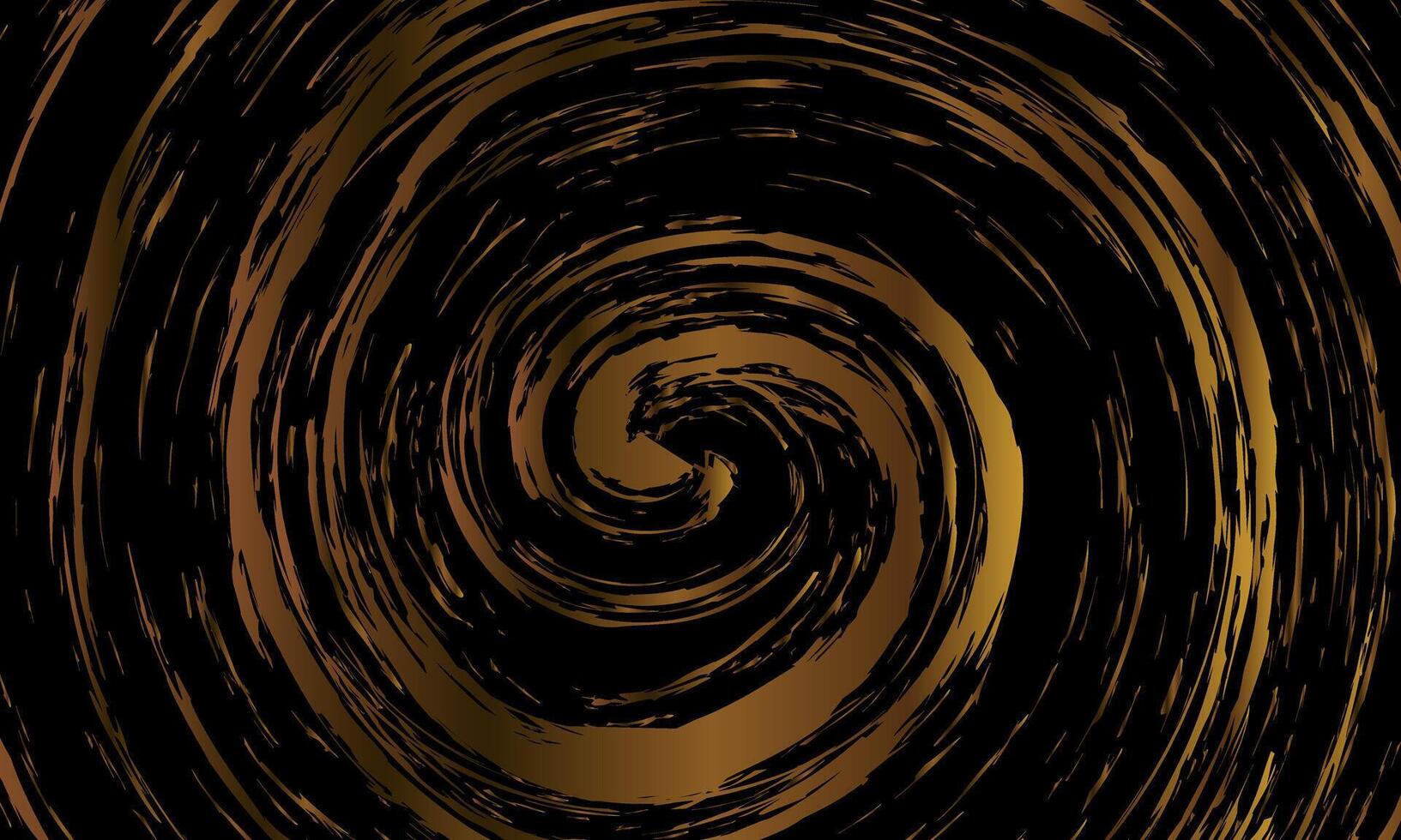 Black and yellow grunge swirl background. Circle brush stroke. retro style. artistic wallpaper. vector