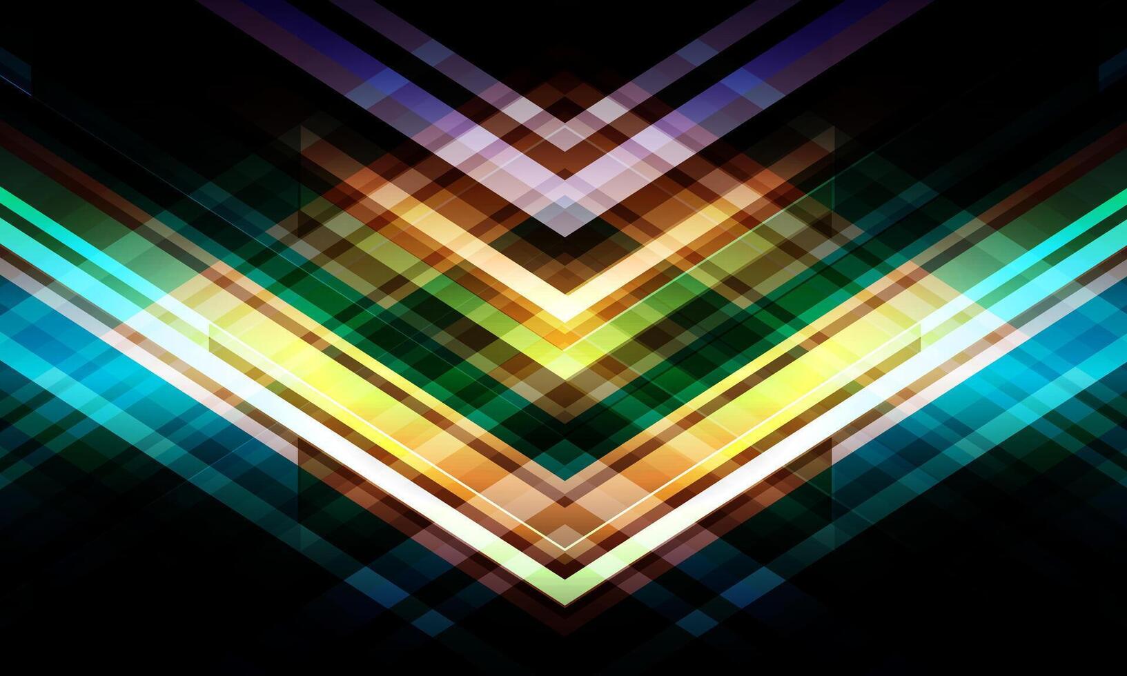 Abstract luxury green and gold arrows futuristic technology background concept high speed movement. Dynamic motion stripes pattern. vertical speed. soft light. vector