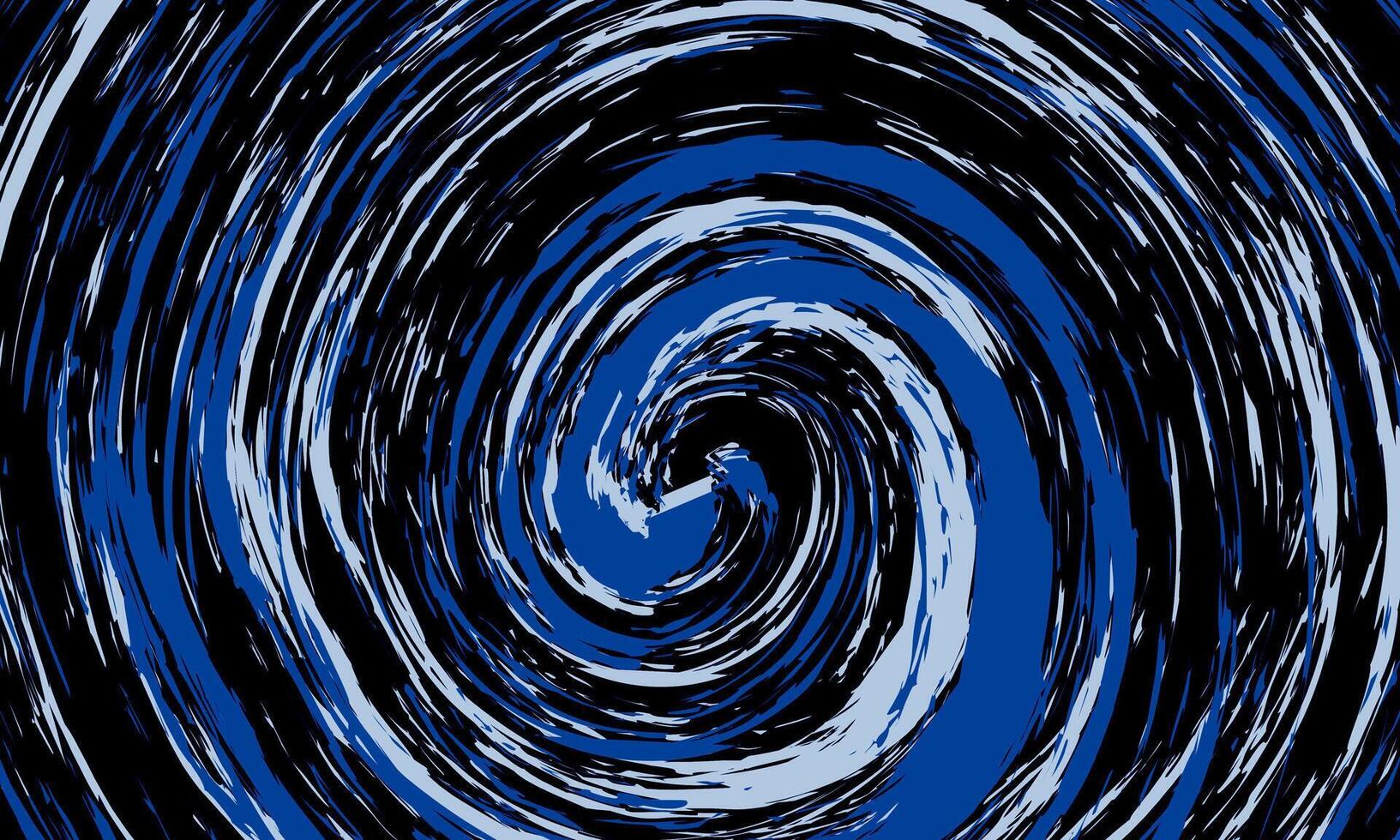 Black and blue grunge swirl background. Circle brush stroke. retro style. smooth twirl. vector